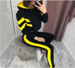 Women039s Tracksuits Neue Frauen Active Set Tracksuits Hoodies Sweatshirt Pant Running Sport Track Suits 2 Teile Jogging Sets 1458237