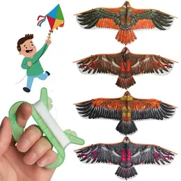 Kite Accessories Friend Game 30 meter Kite Line DIY Family Travel Flying Bird Toy 1.1 meter Kite Flat Eagle WX5.21