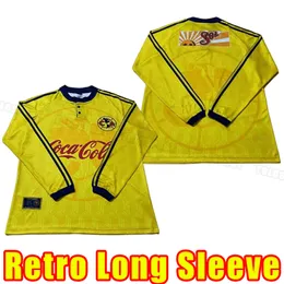 Uzun Kollu Retro Kulübü Amerika Futbol Formaları Liga MX 90. Futbol Gömlekleri S.CABANAS ZAMORANO Brandao Chucho Erkek Üniformaları 1998 1999