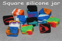 Fabryczne silikonowe pudełko kwadratowe słoiki silikonowe pojemniki 30 mm30 mm dab woskowe pojemniki 7915560
