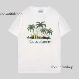 Casablanc Shirt Tennis Club T Shirt Mens Designer T Shirt Camiseta Mode Casual Tees Kleidung Street Fashion Top Size S-3Xl Summer White Black Blue Clothing 243