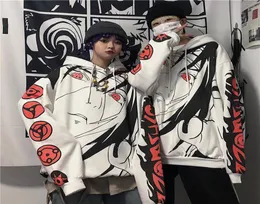 Anime Hoodies streetwear casal casaco de inverno moda de desenho animado solto sasuke japão moletom moletom unissex capuz homem feminino c11112245507