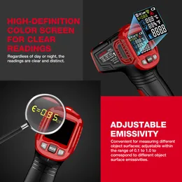 HABOTEST HT650デジタル赤外線レーザー温度非接触産業レーザー温度メーター温度ガンテスター