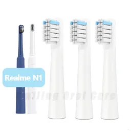 Realme N1電動歯ブラシの交換ヘッドソニックスマートブラシヘッドソフトデュポンブリスルノズル240509