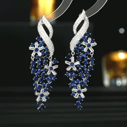 Designer Jewelry European American earring fashion exaggerated grand banquet dress paired with long light luxury high-end earrings