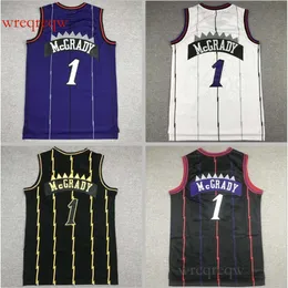 Vintage męskie Tracy McGrady Authentic Ed Mesh Hardwoods Classics Retro Vince Carter Youth Women Men S-xxl Basketball Jersey