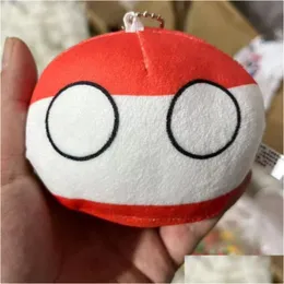 Inne imprezy imprezowe 10 cm Country Ball P Toy 68 Style Chile Piękny wisiorek w Polandball Soft Grecja nadziewana dla dzieci dziewczyny ba dh0cg