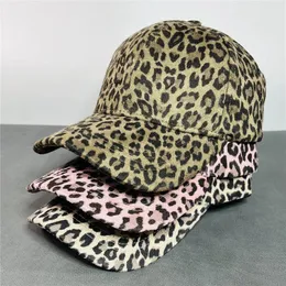 Ball Caps 2024 Темперамент мужской и женский модный леопардовый печать в горошек.