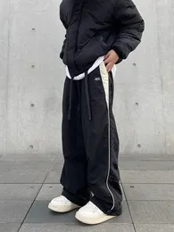 Y2k Männer Streetwear Chic Cargo Koreanisch Harajuku Casual Parachute Tech Hosen für Frauen Jogginghosen Weitbein Jogger Hosen Kleidung 240515