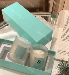 Designer Blue Aromatherapy Candle Bedroom, Living Room, Indoor Atmosphere, Fragrance Candle, Night Romantic Fragrant Candle 2pcs/set with gift box