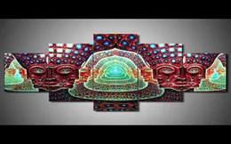 Wohnzimmer HD Gedrucktes modulares Leinwand Poster 5 Panel -Werkzeug Alex Grey Gray Framework Wandkunst Malerei Wohnkultur Bilder 4246396