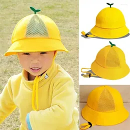 Berets Unisex Kids Bucket Hats Высококачественные хлопковые стили Summer Sunscreen Cap Outdoor Fisherman Hat