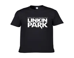 Nova carta de chegada impressão linkin park tshirts rock rock band time team shirt shirt homens tops tees algodão