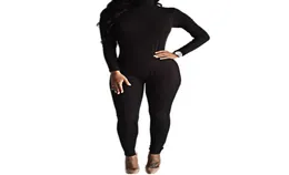 Ganz 2016 Neuankömmlinge sexy schwarze Bodysuit Bodycon Rompers Womens Jumpsuit Slim Long Sleeve One Piece Playsuit Overguts Macac8681564