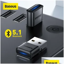 USB -Gadgets Basis Bluetooth Adapter Dongle Adaptador 5.1 Für PC Laptop Wireless Lautsprecher O Receiver Sender -Dolpel -Liefercomputer OT6E7