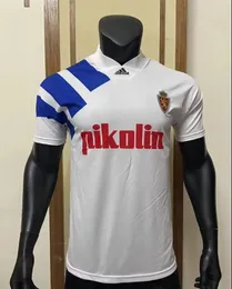 1992/1993 1994/1995Zaragoza Retro Soccer Jersey Poyet PARDEZA NAYIM HIGUERA Home White Mens Football Shirt Short Sleeves Adult Uniforms 92/93