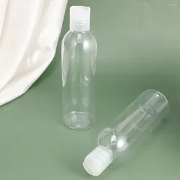Bottiglie di stoccaggio 6 pacchetto 8 once Svuota vuota con tappo chiaro Pressa ricaricabile per lotti di shampoo Creams