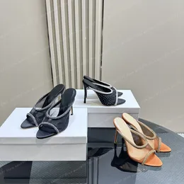 Luxur Designer Sandal High Heels av högsta kvalitet Slides Women Abing Wang Sexy Ladies Ankle Strap Studs onliket180 Store Original anpassade nya modeller AAA+ med låda