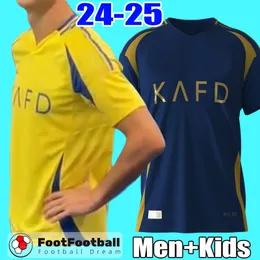 24 25 Al Nassr FC Football Shirt Soccer Jerseys Special Sadio Mane Ronaldo Brozovic 2024 2025 CR7 Football Kit Men Kids Kit Set Set