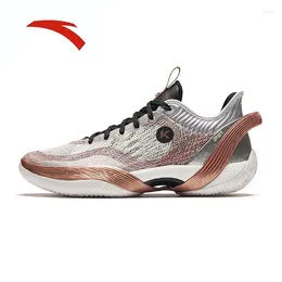 Basketball Shoes Anta Rain 1 Crença Tecnologia de String Technology Outdoor Practice resistente ao desgaste -Homens de tênis profissionais que absorvem
