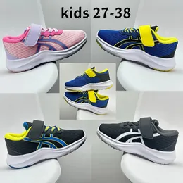 Kinder Designer Kinder Sneakers Schuhe Luxus weicher Soled -Säuglingsschuh für Jungen Mädchen Frühling Herbst alte Leder Schnürung atmungsaktiv