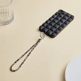 Crystal wiszący projektant łańcucha broszurek łańcuch telefonu komórkowego z diamentowym wiszącym tagiem liną klucza elegancka klasyczna portfelka w zawieszanie portfela