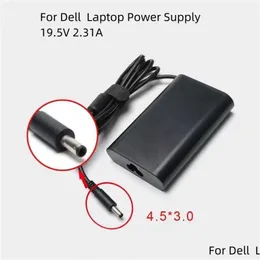 Laptop Adapters Chargers 19.5V 2.31A 45W Ac Adapter Power Supply For Dell Inspiron 15-3552 Hk45Nm140 La45Nm140 Ha45Nm140 Kxttw Battery Otsoh