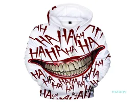 Lucky Friday Haha Joker Lustig 3D Halloween Crazy Pullover Hoodie Sweatshirt Fashion Streetwear Jacke Unisex Sportwear4968352