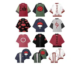 Men039s tshirts anime kakashi kimono konoha madara haori sasuke cosplay figurmes uchiha símbolo japonês casaco de pajamas 5339546