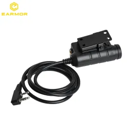 Opsmen Earmor Military M51 PTT Push tattico per parlare per cuffie M32/M32H per l'adattatore per cuffie Kenwood/ICOM Radio Softair