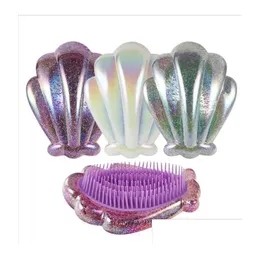 Волосы щетки Colorf Anti-Knotted Shell Comb Brush Professional Tools Magic Saylon Styling Tamer милый usef инструмент доставки продукты C DHQO7