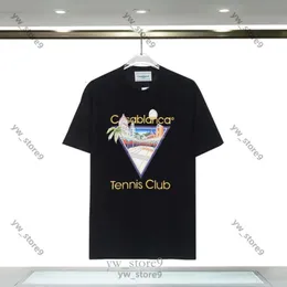 Tennis Club Casablancas Shirt Mens Designer Shirt Casual Tees Street Size Summer White Black Blue Clothing 0d8d