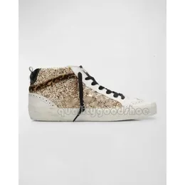 2024 Digner Sho 10A New Golden Sneakers Mid Star Release Mid Slide High Top From Italys Bt Brands Fashionable Pinkgold Glitter White Doold Dirty Goose Ee6