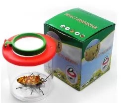 Großhandel 200pcs/Lot Bug Box Vergrößerung Insekten Viewer Box 2 Objektiv 4x Vergrößerung Childs Kinderspielzeug Entomologen#202195 LL
