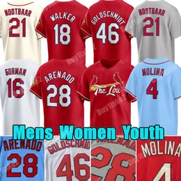 2024 City Connect 28 Nolan Arenado Paul Goldschmidt Maglie da baseball personalizzato Willson Contreras Lars Nootbaar Albert Pujols Molina Sonny Gray Lance Lynn Nolan Gorman