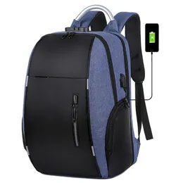 Casual Rucksack Männer Anti-Diebes 22L USB Reisetablack 15 6 Zoll Laptop Bag Business Männer wasserdichte Outdoor Schoolbag 273o