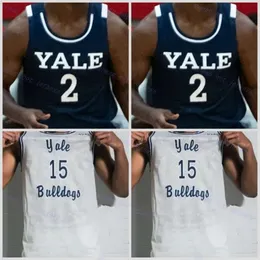 Basketball Jersey Danny Wolf Bez Mbeng August Mahoney John Poulakidas Matthue Cotton Emir Buyukhanli 2023 Mens Custom College Cucite Yale Maglie