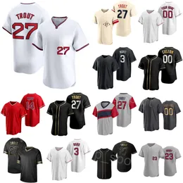 Custom 2024 Baseball 27 Mike Trout Jerseys Youth Man Woman 9 Zach Neto 14 Logan OHoppe 18 Nolan Schanuel 23 Brandon Drury 3 Taylor Ward 2 Luis Rengifo Cool Base TianShi