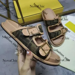 Fendily Sandals 2024 Moda Kadın Erkekler Tasarımcı Sandalet Terlik Slaytlar Lüks Lady Beyefendi Renkli Tuval Mektup Anatomik Deri Fendidinidigner Sandals 375