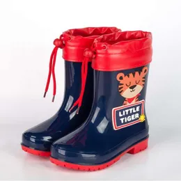 새로운 Rain Boots Kids Boys Girls PVC Rainboot 방수 비 슬립 워터 어린이 신발 모든 계절 L2405 L2405