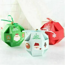 Bolsas de armazenamento Festa de Natal 10pcs Bell Sweets Carrier Favor Candy Xmas Gift Boxes