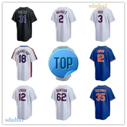 New Custom York Mets Mets Baseball Jerseys Homens Mulheres Juntos Crianças 1 Jeff McNeil 21 Zack Short 13 Joey Wendle 6 Starling Marte 9 Brandon Nimmo 29 DJ Stewart 15 Tyrone