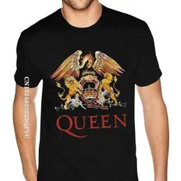 القمصان للرجال Cool Queen Classic Queen Crest Rock Music T-Shirt Mens Mens Tuction There There T-Shirt All Cotton Mens S52133