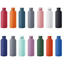 500 ml Edelstahl Tumblers Tassen Vakuum isolierte Auto -Tassen tragbare Wasserflaschen Auto -Becher