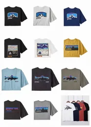 2024 Designer Man Woman T Camisetas Graphic Tee Tshirts Cott Blue Black Whirt Out Outdoor Be pé escalada a Mountain S M L XL 2xl 3xl Clothing de alta qualidade Mulheres mensura