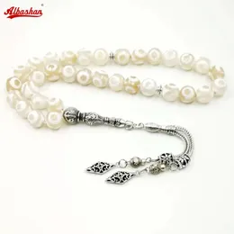 Tasbih Natural Eyes Achate Stein muslimische Misbaha Gebet Perlen islamische Accessoires zur Hand türkischer Schmuck 33 Rosenkranzperlen Armband 240521