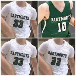 NCAA College Dartmouth Big Green Basketball Jersey 20 Ben Swett 21 Aaryn Rai 22 Garrison Wade 23 Chris Knight 33 Adrease Jackson Custom Stitched