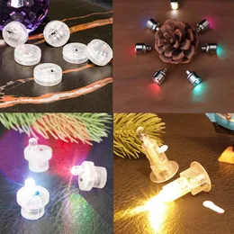 50st individuellt DIY Small LED -lampor Keychain Kit Crafts Mini Batteridriven handgjorda trådlösa Glow Party Decor 240521