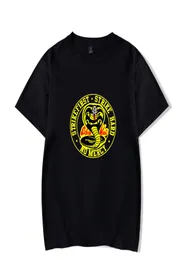 Men039S Tshirt Cobra Kai Vintage Cotton Tee Shirt krótkie rękaw Karate Kid T Shirt Crew Szyja