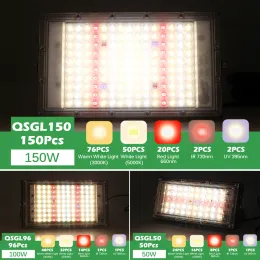 Grow Light LED a LED 220 V Phytolamp Full Spectrum per pianta 50W/100W/150W Lampade in crescita con Tripode/Desktop Clip Greenhous Plant Light